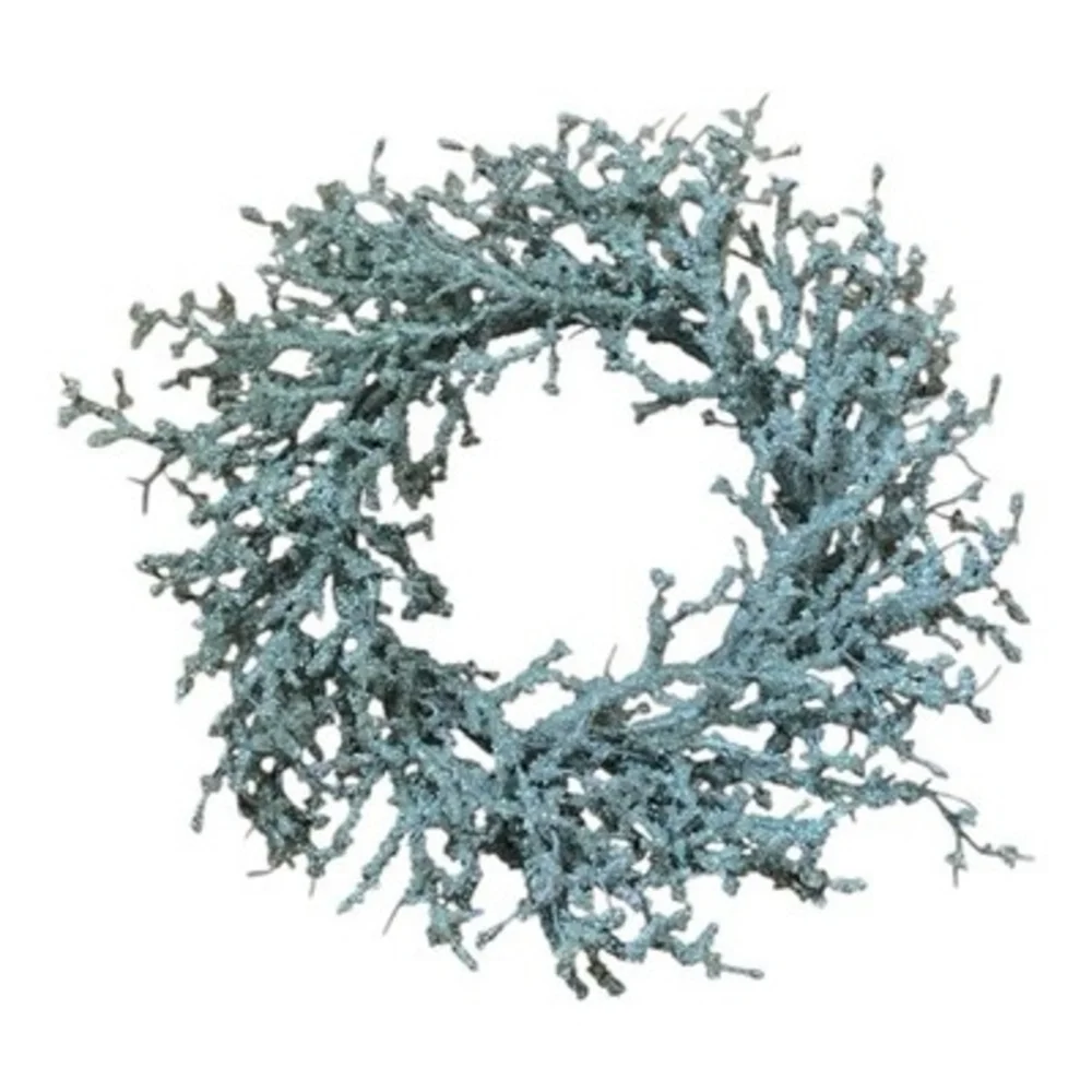 Silver Glitter Frosted Eucalyptus 19